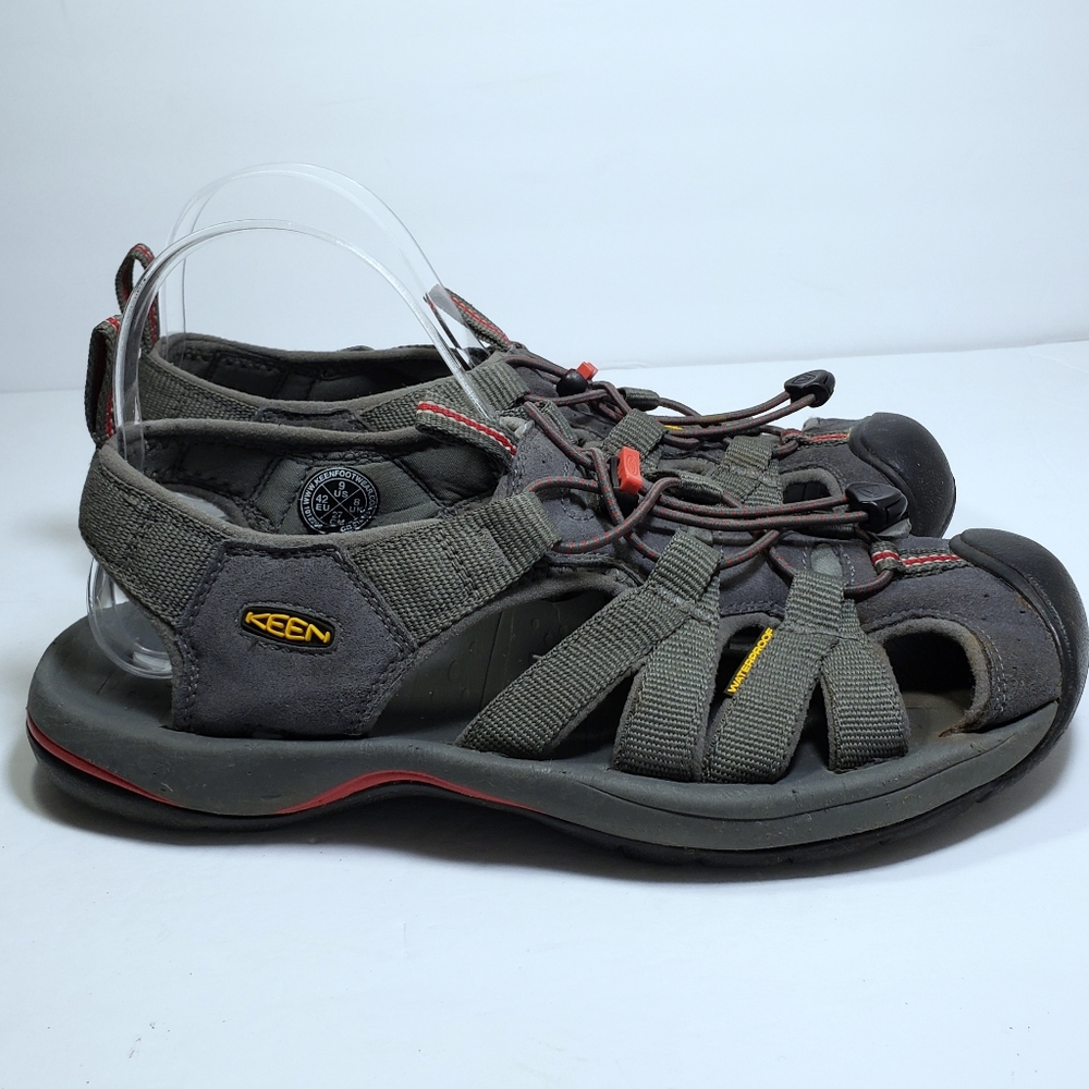 Keen Gray and Red Men's Sandals